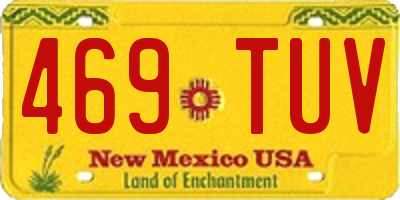 NM license plate 469TUV