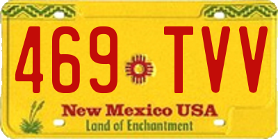 NM license plate 469TVV