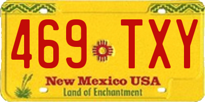 NM license plate 469TXY