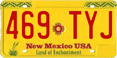 NM license plate 469TYJ