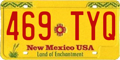 NM license plate 469TYQ