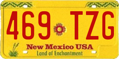 NM license plate 469TZG