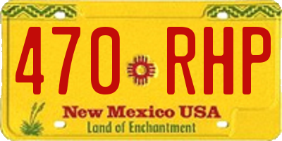 NM license plate 470RHP