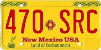 NM license plate 470SRC
