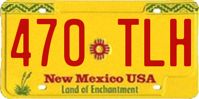 NM license plate 470TLH