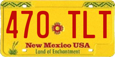 NM license plate 470TLT
