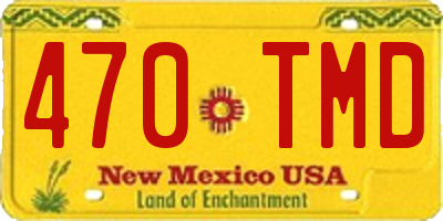 NM license plate 470TMD