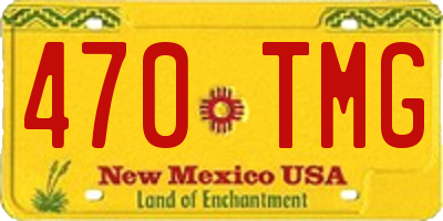 NM license plate 470TMG