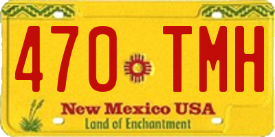 NM license plate 470TMH