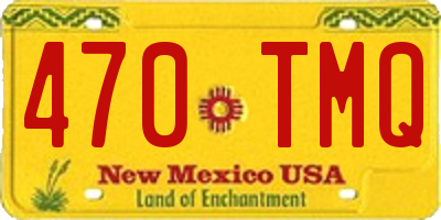 NM license plate 470TMQ