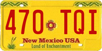 NM license plate 470TQI