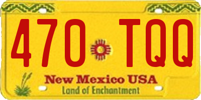NM license plate 470TQQ