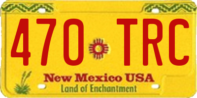 NM license plate 470TRC