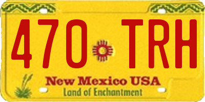 NM license plate 470TRH