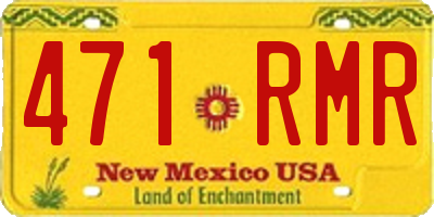 NM license plate 471RMR