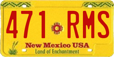 NM license plate 471RMS