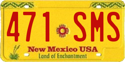 NM license plate 471SMS