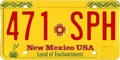 NM license plate 471SPH