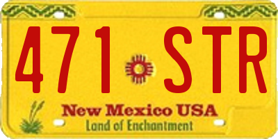 NM license plate 471STR