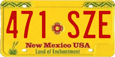 NM license plate 471SZE