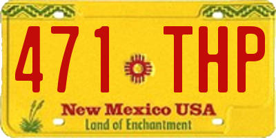 NM license plate 471THP