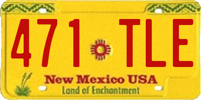 NM license plate 471TLE