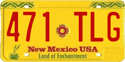 NM license plate 471TLG