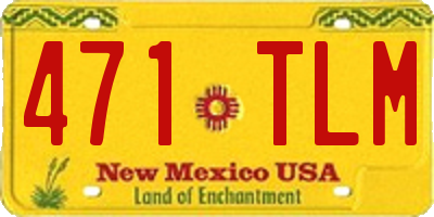NM license plate 471TLM