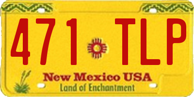 NM license plate 471TLP