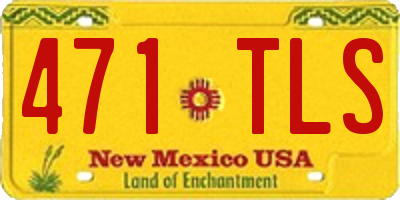 NM license plate 471TLS