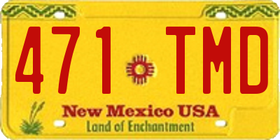 NM license plate 471TMD