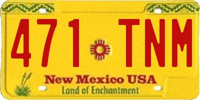 NM license plate 471TNM
