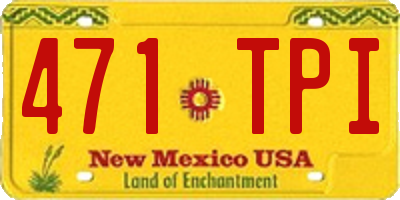 NM license plate 471TPI