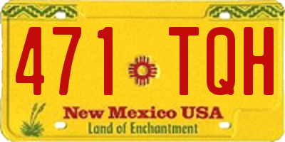 NM license plate 471TQH