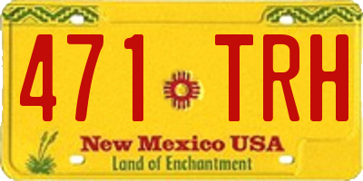 NM license plate 471TRH