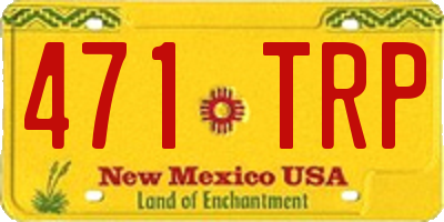 NM license plate 471TRP