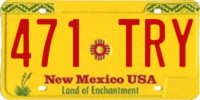 NM license plate 471TRY