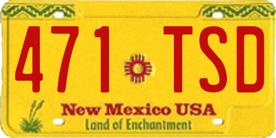 NM license plate 471TSD