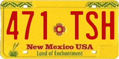 NM license plate 471TSH