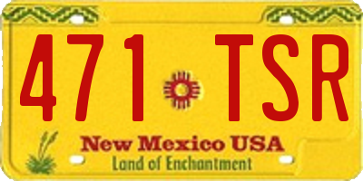 NM license plate 471TSR