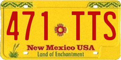 NM license plate 471TTS
