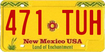 NM license plate 471TUH