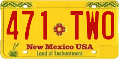 NM license plate 471TWO