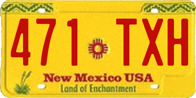 NM license plate 471TXH