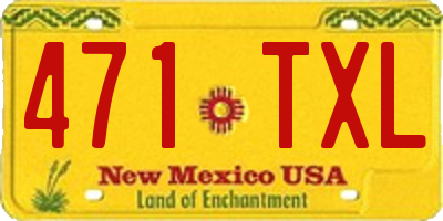 NM license plate 471TXL