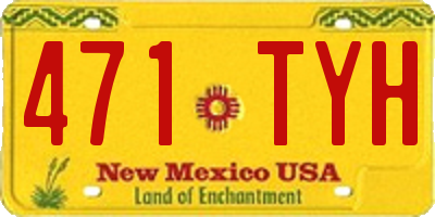 NM license plate 471TYH