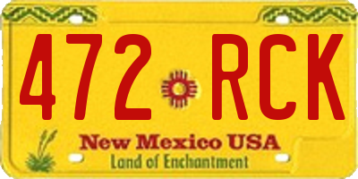 NM license plate 472RCK