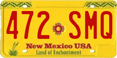 NM license plate 472SMQ