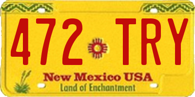 NM license plate 472TRY