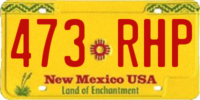 NM license plate 473RHP